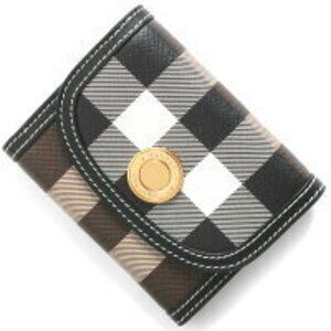 Burberry Lancaster Tri fold Wallet Giant Check Birch Brown